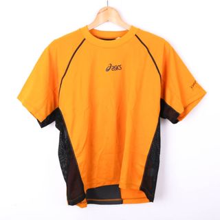 アシックス(asics)のアシックス 半袖Tシャツ メッシュ スポーツウエア 日本製 大きいサイズ メンズ Oサイズ イエロー×ブラック asics(Tシャツ/カットソー(半袖/袖なし))