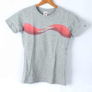 ニューバランス(New Balance)のニューバランス Tシャツ 半袖 綿100％ スポーツウエア トップス レディース Mサイズ グレー NEW BALANCE(Tシャツ(半袖/袖なし))