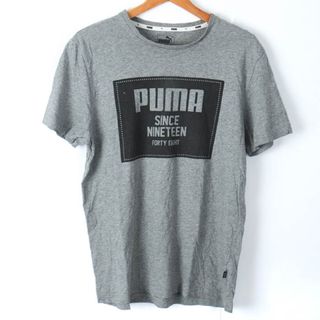 プーマ(PUMA)のプーマ Tシャツ 半袖 プリントT 綿100％ スポーツウエア トップス レディース Lサイズ グレー PUMA(Tシャツ(半袖/袖なし))