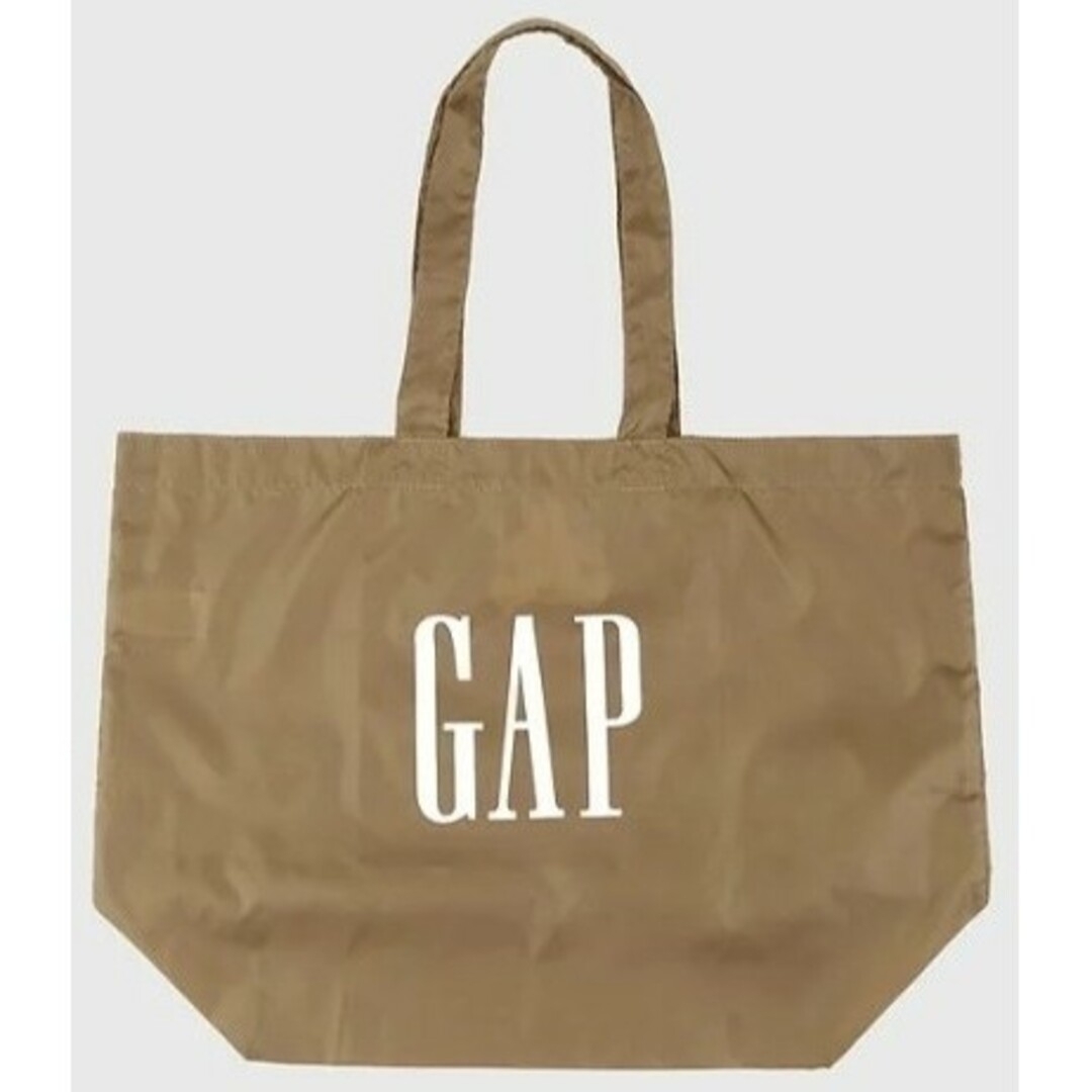 GAP(ギャップ)のGapロゴ BIGエコバッグ ギャップ ブラウン大 ＋ ブラック ２個セット レディースのバッグ(エコバッグ)の商品写真