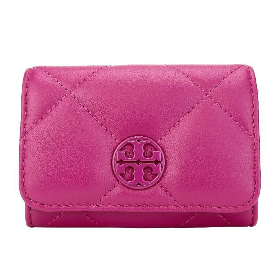 新品 トリーバーチ TORY BURCH カードケース ウィラ ソフト キルト プリックリーペアレザースナップ式開閉内側