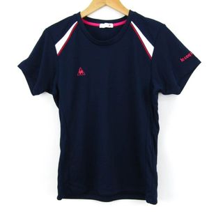 ルコックスポルティフ(le coq sportif)のルコックスポルティフ Tシャツ 半袖 メッシュ スポーツウエア トップス レディース Lサイズ ネイビー le coq sportif(Tシャツ(半袖/袖なし))