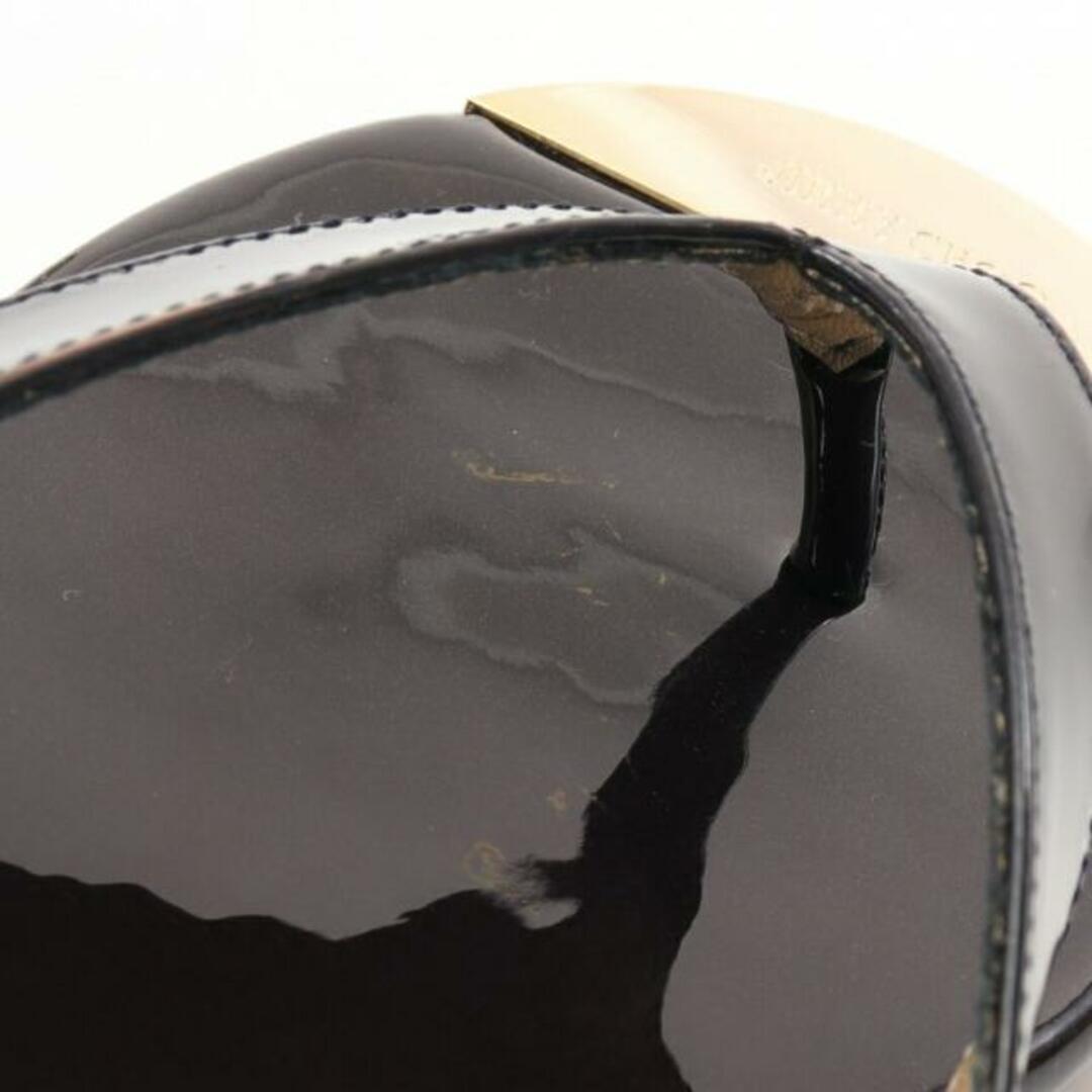 JIMMY CHOO(ジミーチュウ)の トングサンダル エナメルレザー ダークパープル コルク レディースの靴/シューズ(サンダル)の商品写真