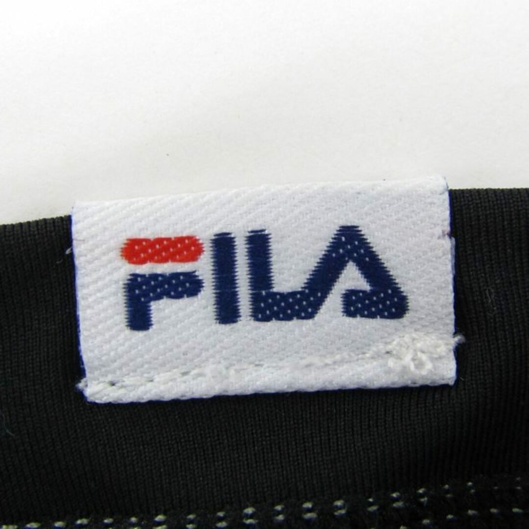 FILA(フィラ)のフィラ Tシャツ 長袖 インナーウエア ストレッチ 大きいサイズ スポーツウエア トップス レディース LLサイズ ブラック FILA レディースのトップス(Tシャツ(長袖/七分))の商品写真