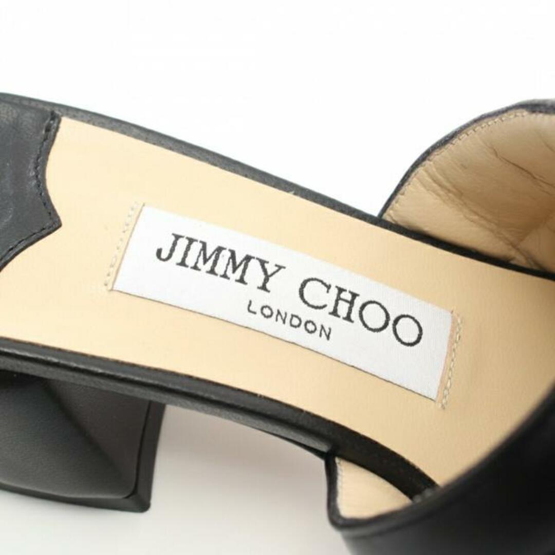 JIMMY CHOO(ジミーチュウ)のTHEMIS FLAT サンダル レザー ブラック レディースの靴/シューズ(サンダル)の商品写真