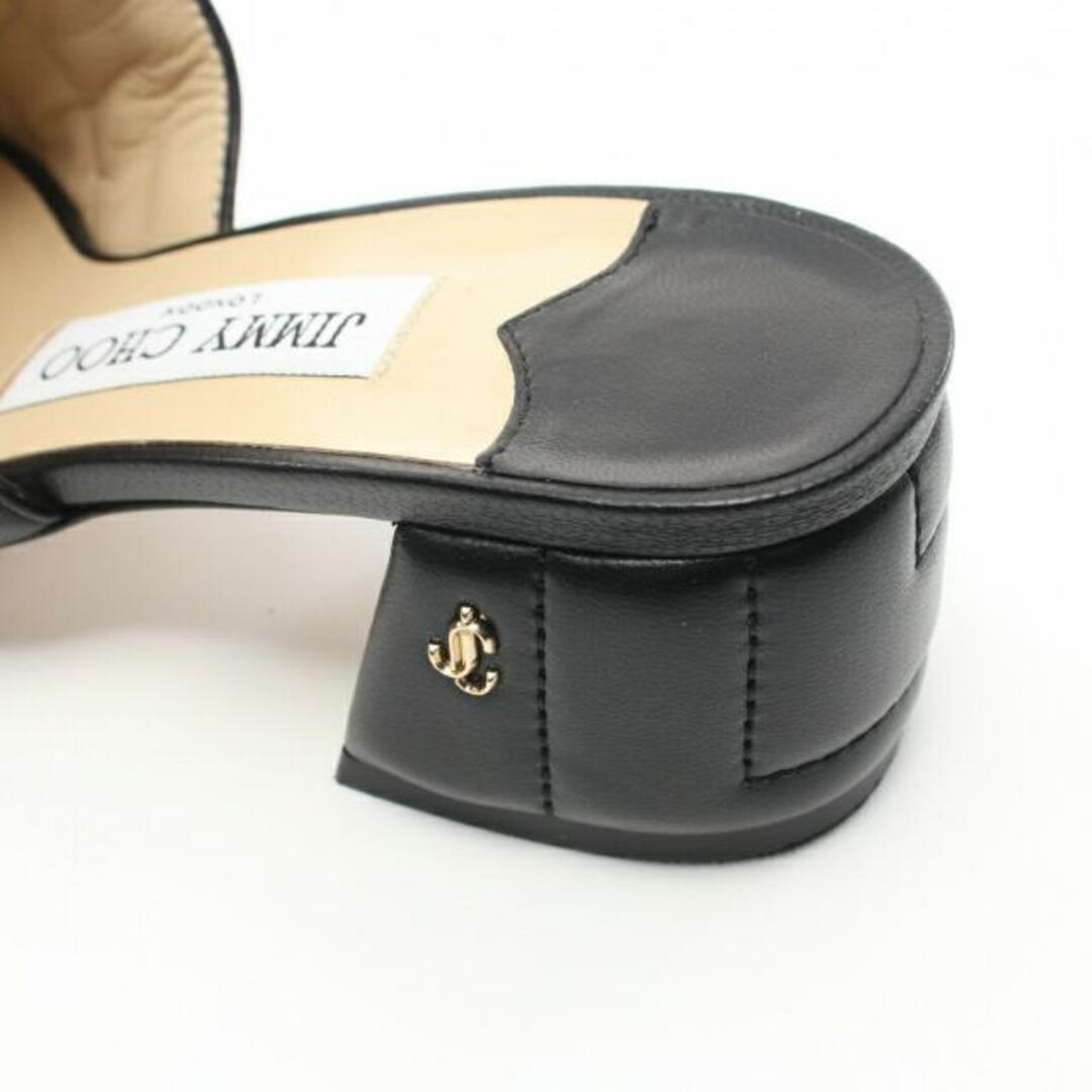 JIMMY CHOO(ジミーチュウ)のTHEMIS FLAT サンダル レザー ブラック レディースの靴/シューズ(サンダル)の商品写真