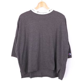 チャンピオン(Champion)のチャンピオン Tシャツ 半袖 ハイネック スポーツウエア トップス レディース Mサイズ グレー Champion(Tシャツ(半袖/袖なし))