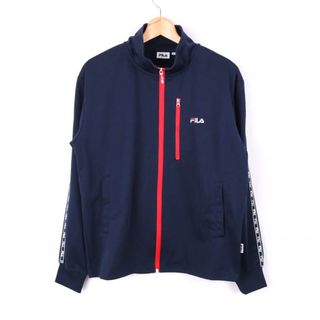 フィラ(FILA)のフィラ トラックジャケット ジャージ上 スポーツウエア アウター レディース Mサイズ ネイビー FILA(その他)