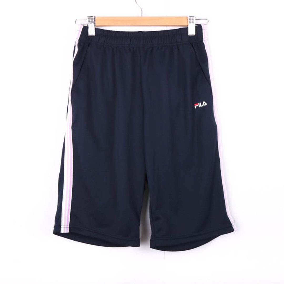 FILA(フィラ)のフィラ ハーフパンツ ジャージ下 スポーツウエア ボトムス レディース Lサイズ ネイビー FILA レディースのパンツ(その他)の商品写真