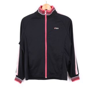 フィラ(FILA)のフィラ トラックジャケット ジャージ上 スポーツウエア アウター レディース Mサイズ ブラック FILA(その他)