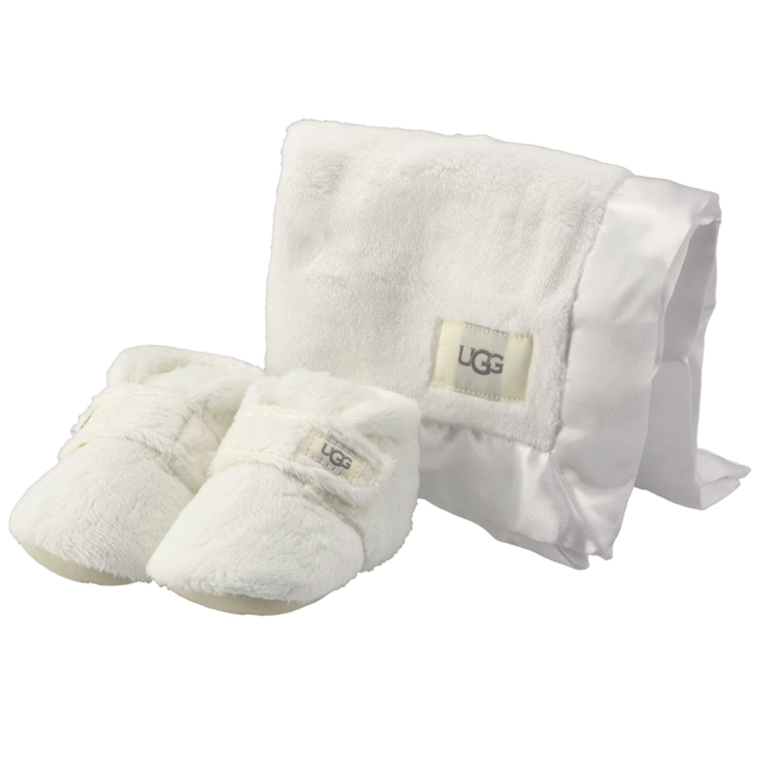 UGG(アグ)のアグ UGG ベビー シューズ＆ブランケット ギフトセット BIXBEE AND LOVEY 1094823 VAN キッズ/ベビー/マタニティのこども用ファッション小物(おくるみ/ブランケット)の商品写真