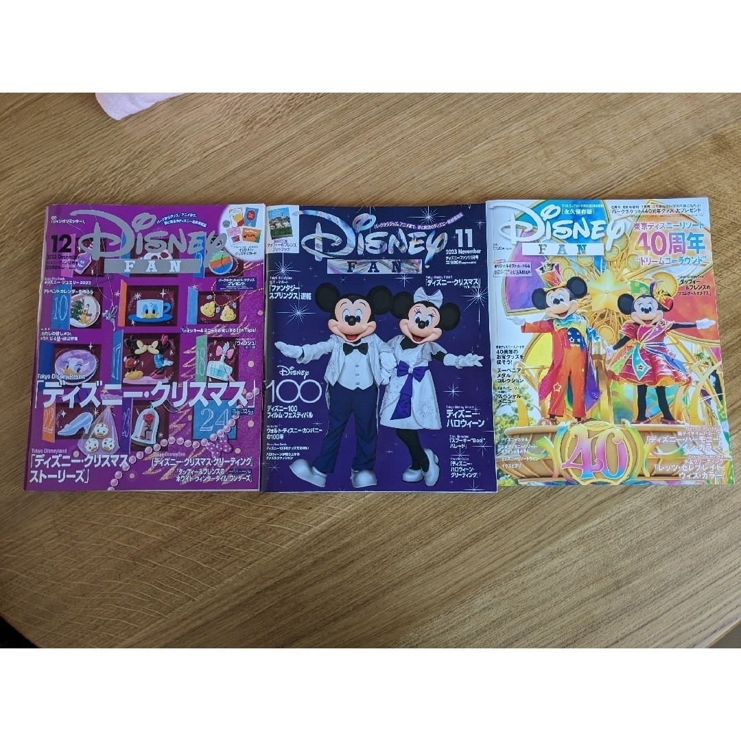 Disney(ディズニー)のディズニーファン　3冊セット販売 エンタメ/ホビーの雑誌(アート/エンタメ/ホビー)の商品写真