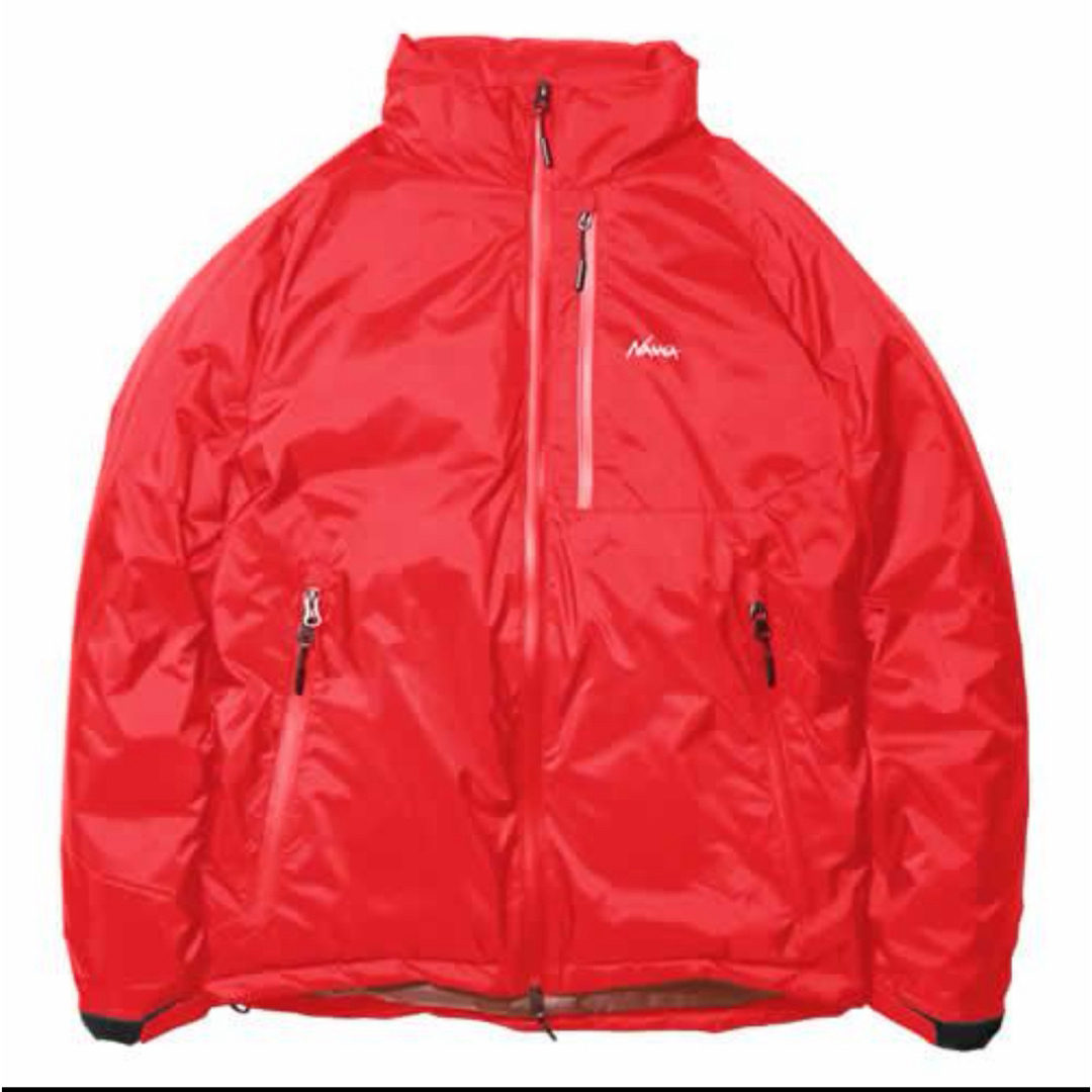 ナンガ　オーロラダウンジャケット　赤　未使用タグ付110cm裾幅