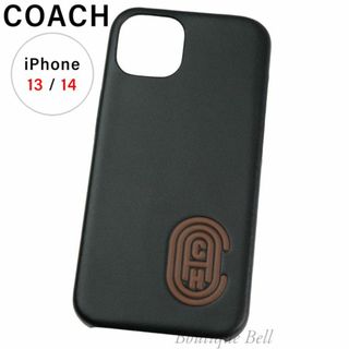 コーチ(COACH)の【コーチ】レトロC ロゴ iPhone13 iPhone14 ケース ブラック(iPhoneケース)