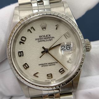 ロレックス(ROLEX)のメンズ ROLEX デイトジャスト 16220 U番 自動巻　SS WG 時計(腕時計(アナログ))