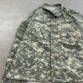 ミリタリー(MILITARY)のアメリカ軍　実物　放出品　コンバットジャケット　ミリタリー　古着　カーキ　XL(ミリタリージャケット)