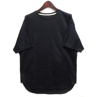 ジユウク(自由区)の自由区 23SS ハイカウント Tシャツ ラウンドヘム 半袖 ブラック 黒 38(Tシャツ(半袖/袖なし))