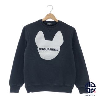 ディースクエアード(DSQUARED2)のDsquared2 ディースクエアード 黒 ブラック スウェット トップス 長袖 トレーナー キッズ12Y アパレル 子供服(Tシャツ/カットソー)