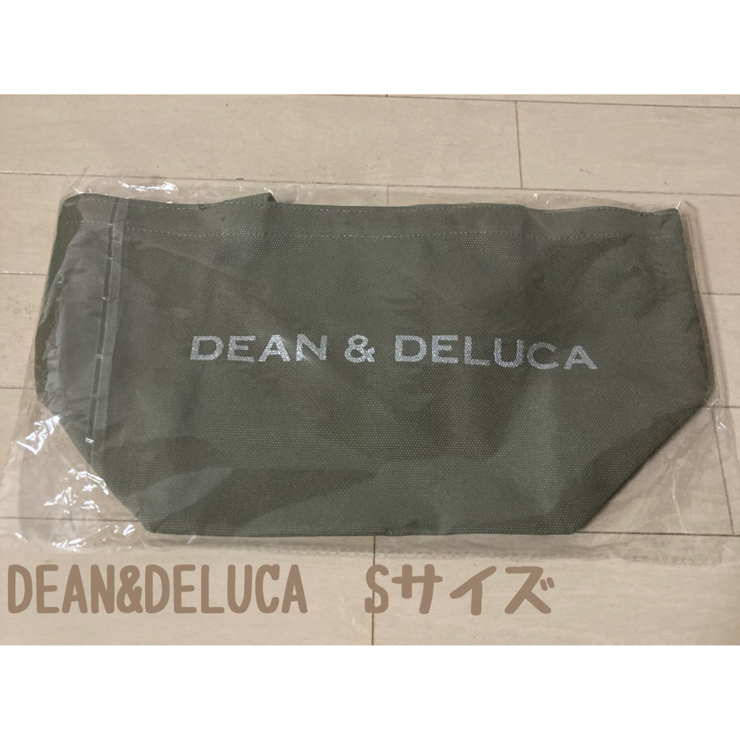 DEAN & DELUCA(ディーンアンドデルーカ)の新品　DEAN&DELUCA　ディーン＆デルーカ　トートバック　カーキ　Sサイズ レディースのバッグ(トートバッグ)の商品写真