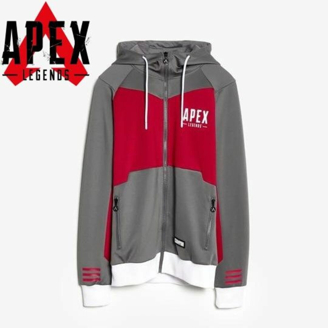 APEX LEGENDS レッド グレー キルリーダー スウェットパーカーNavYandCo