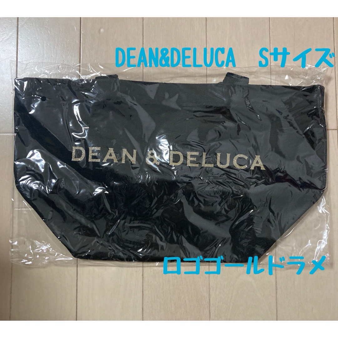 DEAN & DELUCA(ディーンアンドデルーカ)のDEAN&DELUCA  ディーン＆デルーカ　トート　ブラック　ゴールドラメ　S レディースのバッグ(トートバッグ)の商品写真