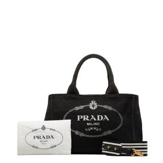 プラダ(PRADA)のプラダ カナパ ストライプ ゴールド金具 ハンドバッグ ショルダーバッグ 2WAY 1BG439 ZKI キャンバス レディース PRADA 【1-0122221】(ハンドバッグ)