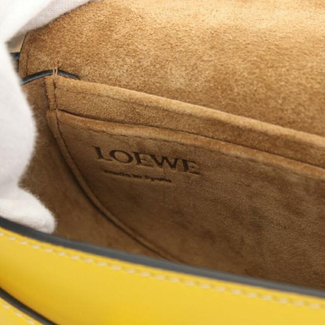 LOEWE(ロエベ)のゲートバムバッグ ボディバッグ ウエストバッグ レザー イエロー レディースのバッグ(ボディバッグ/ウエストポーチ)の商品写真