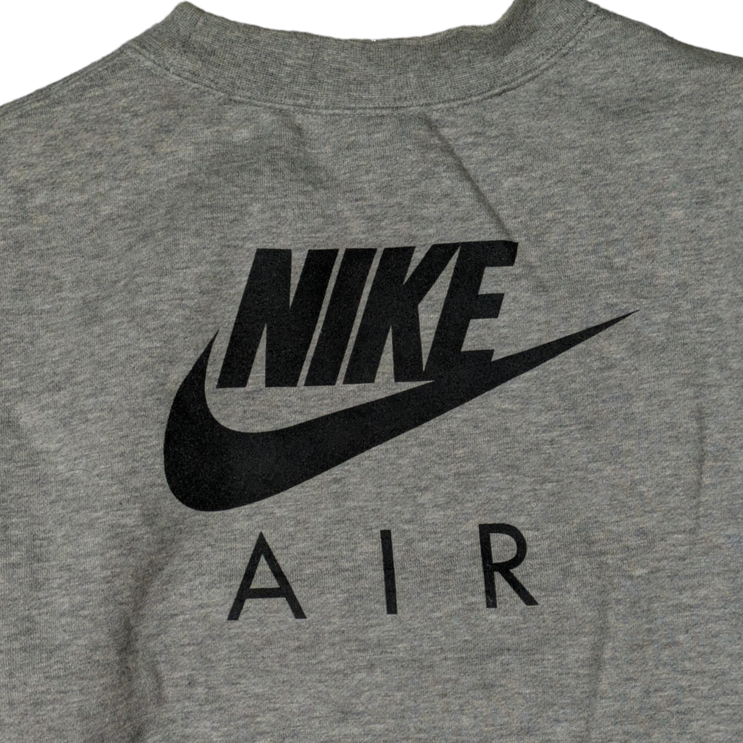 NIKE - y2k 00s NIKE グレー 両面プリント スウェットトレーナー NIKE - y2k 00s NIKE グレー 両面プリント スウェットトレーナー