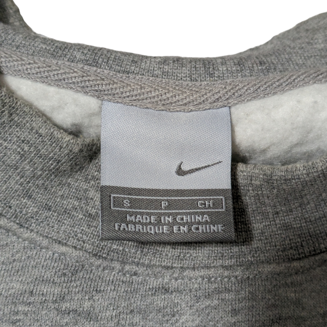NIKE - y2k 00s NIKE グレー 両面プリント スウェットトレーナー NIKE - y2k 00s NIKE グレー 両面プリント スウェットトレーナー