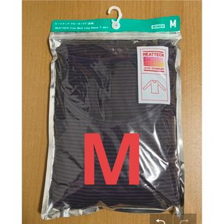 ユニクロ(UNIQLO)の新品　ユニクロ　ヒートテッククルーネック　Mサイズ　紫(Tシャツ(長袖/七分))