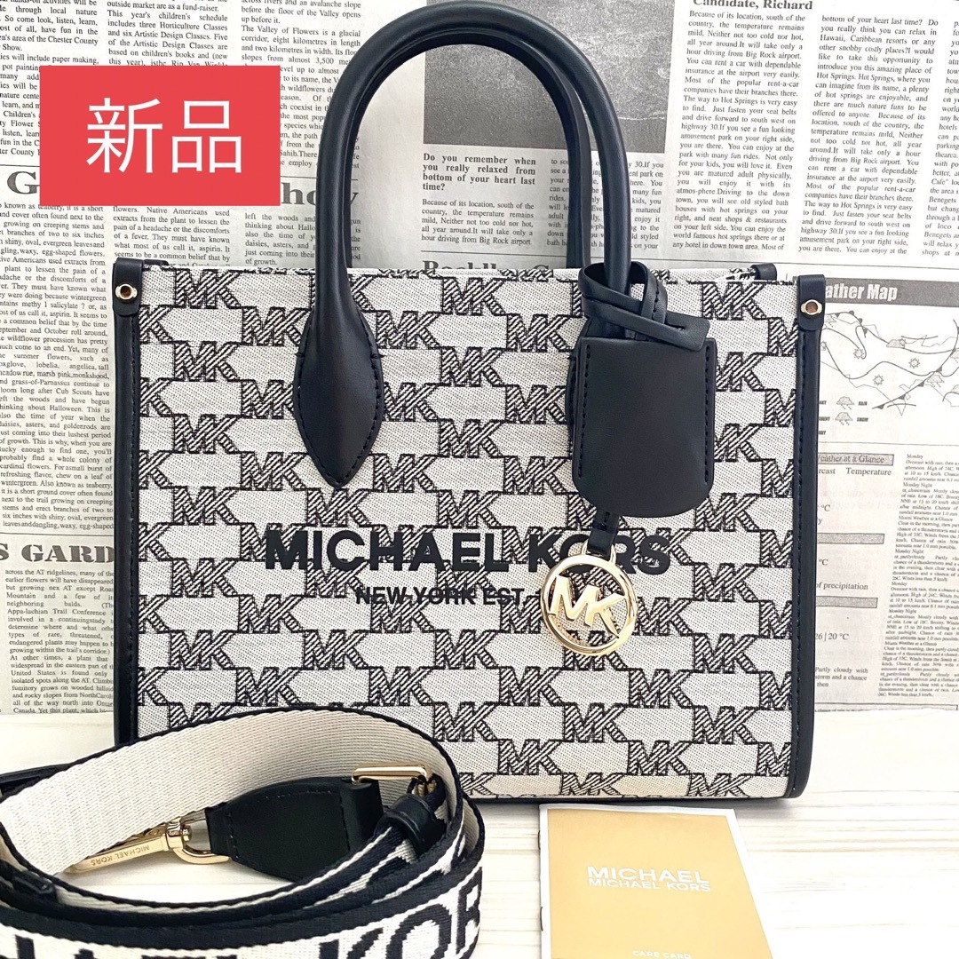 ★新品  MICHAEL KORSバッグ  ホワイト  ショルダーバッグ