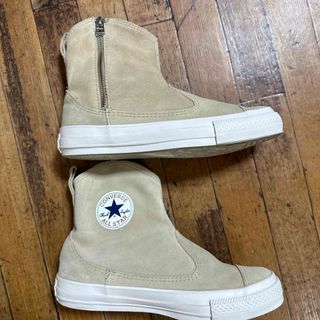 コンバース(CONVERSE)の24  コンバース スウェード ブーツ ベージュ(ブーツ)