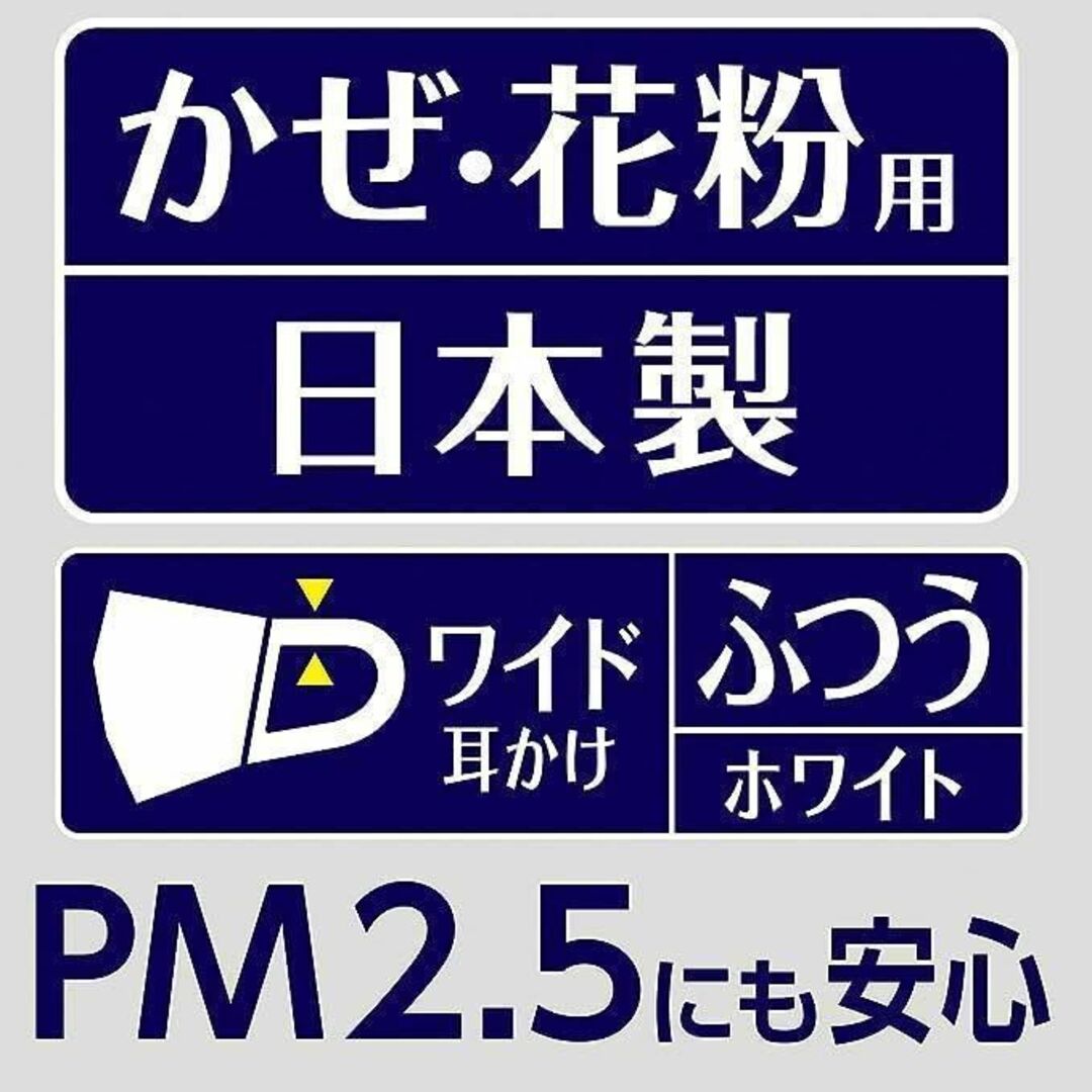 Unicharm(ユニチャーム)のユニ・チャーム【超立体マスク】かぜ・花粉用 ふつう　合計60枚（30枚×2袋）② インテリア/住まい/日用品の日用品/生活雑貨/旅行(日用品/生活雑貨)の商品写真