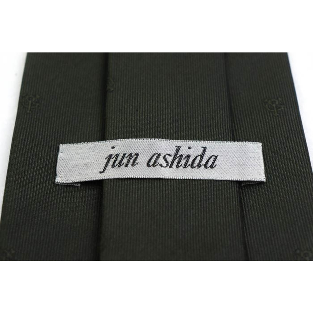 jun ashida(ジュンアシダ)のジュンアシダ ブランド ネクタイ 小紋柄 無地 シルク メンズ カーキ jun ashida メンズのファッション小物(ネクタイ)の商品写真