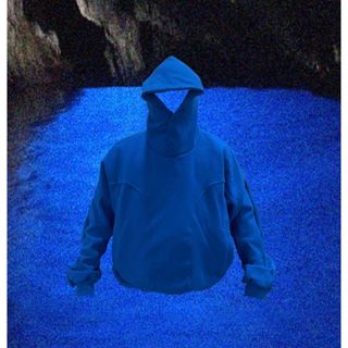 【GRAILZ】GEOMETRY HOODIE - BLUE WAVE (パーカー)