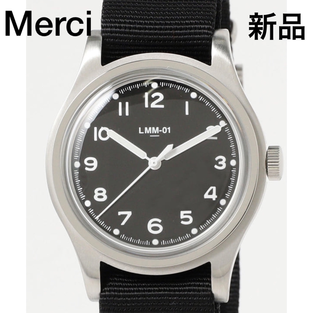新品　ビームス　LMM-01 Merci メルシー　腕時計　ブラック　限定品のサムネイル