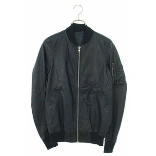 リックオウエンス(Rick Owens)のリックオウエンス  RP14S4720-LGI MA-1レザージャケット メンズ 40(レザージャケット)