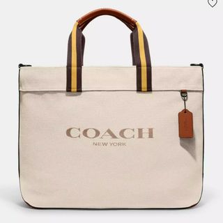 コーチ(COACH)のCOACH コーチ キャンバス トート 38 （ダークナチュラル）(トートバッグ)