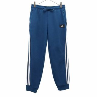 アディダス(adidas)のアディダス 3ライン ジャージパンツ M ブルー adidas スポーツ トレーニング レディース 【中古】  【231204】(その他)