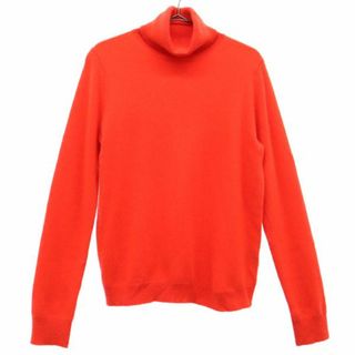 ユニクロ(UNIQLO)のユニクロ 長袖 カシミヤ100% タートルネック セーター M オレンジ UNIQLO ニット レディース 古着 【231204】(ニット/セーター)