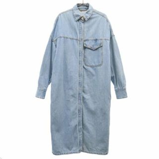 ザラ(ZARA)のザラ 長袖 デニム ワンピース S ブルー ZARA レディース 古着 【231204】(その他)