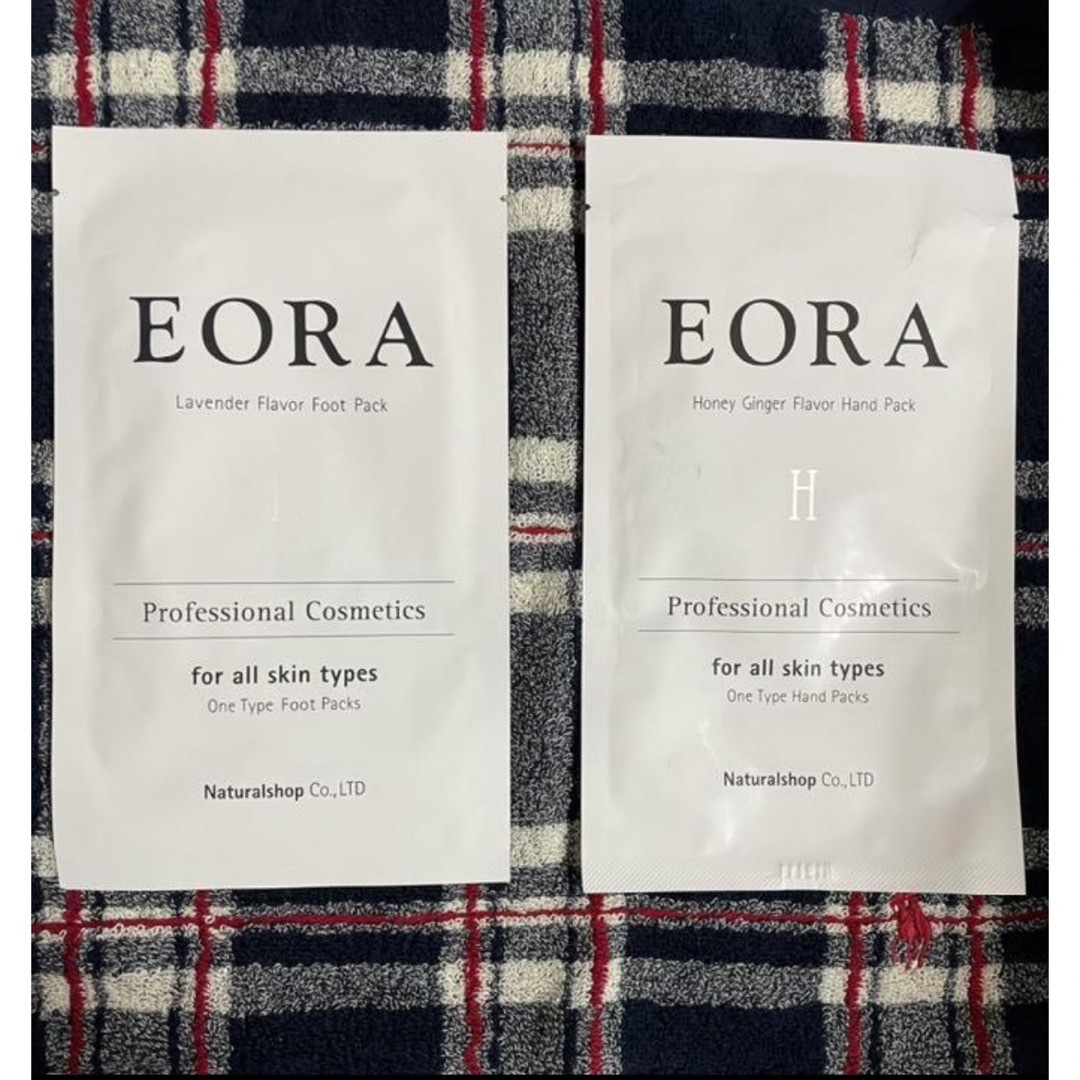 EORA ハンドパック& フットパック　各1枚 コスメ/美容のスキンケア/基礎化粧品(パック/フェイスマスク)の商品写真