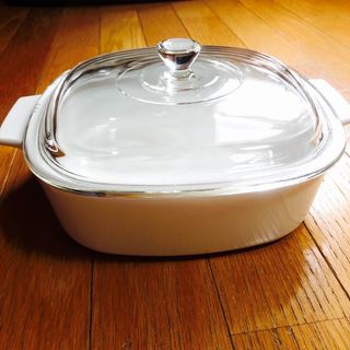 パイレックス(Pyrex)のレトロ　パイレックス　キャセロール(調理道具/製菓道具)