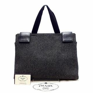 プラダ(PRADA)の◆美品◆ プラダ PRADA ハンドバッグ トートバッグ 鞄 毛 ウール レザー(ハンドバッグ)