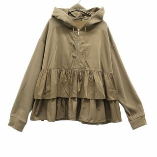 ザラ(ZARA)のザラ ブルゾン M ブラウン ZARA フード付き レディース 古着 【231204】(ブルゾン)