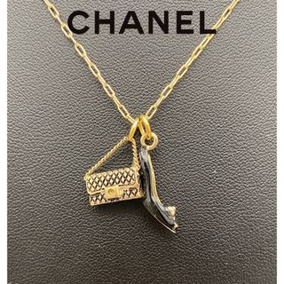 約42cm表記サイズ[USED/]CHANEL シャネル ネックレス・チョーカー ココマーク ラインストーン ハイヒール ゴールド 05A ストーン取れ  tdc-001505-4d