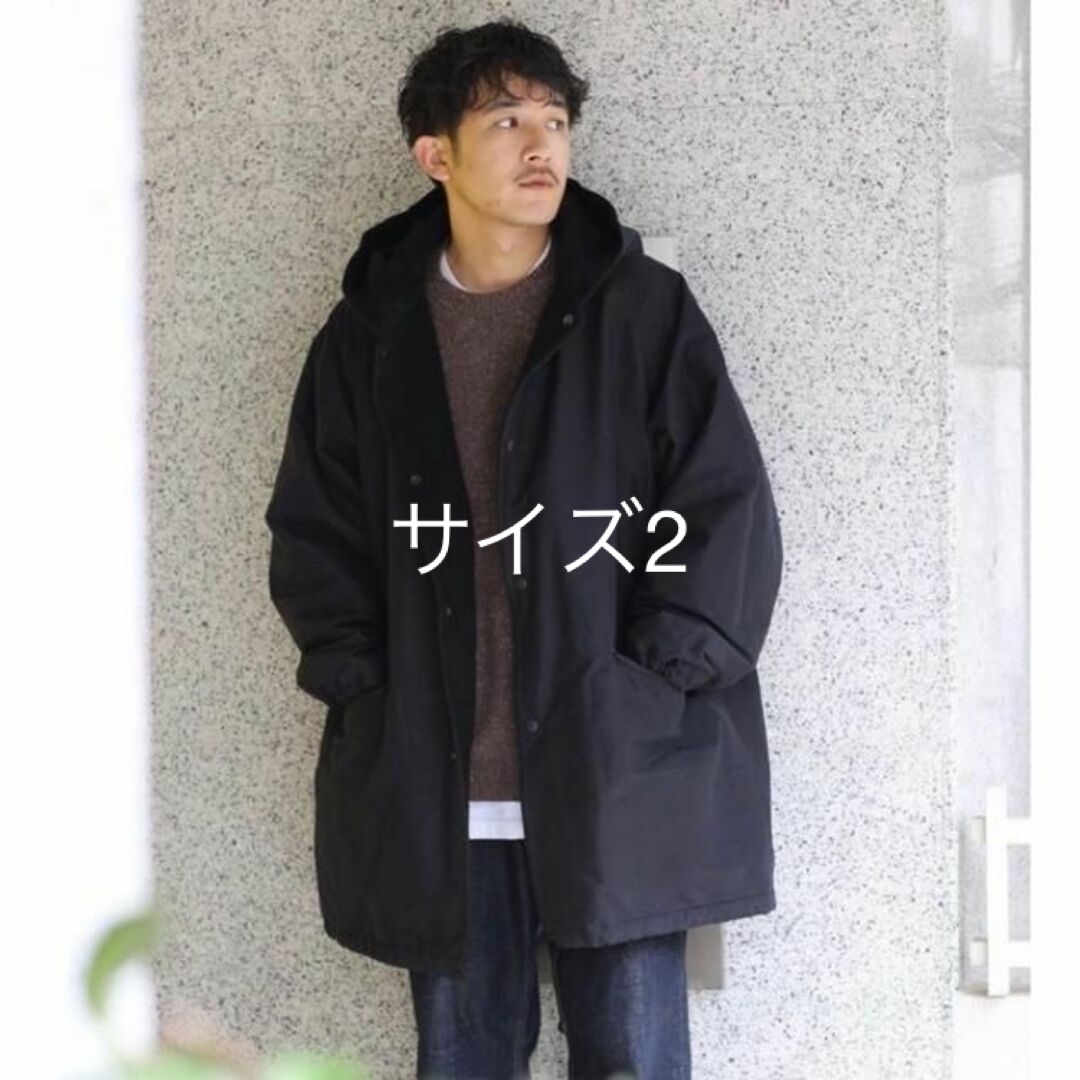 COMOLI 20AW コットンシルクフーデッドコート SIZE 1