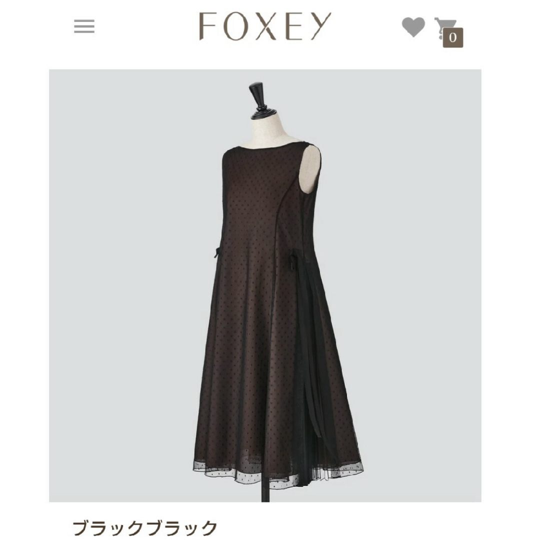 （新作完売品）ＦＯＸＥＹ ドレス クラリス　43889　ブラックブラック　38