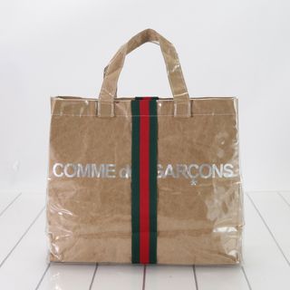 グッチ(Gucci)の極美品 限定 グッチ コムデギャルソン コラボ 18AW シェリー ライン ロゴ トート バッグ ショルダー 通勤 A4 メンズ EEM F1-6(トートバッグ)