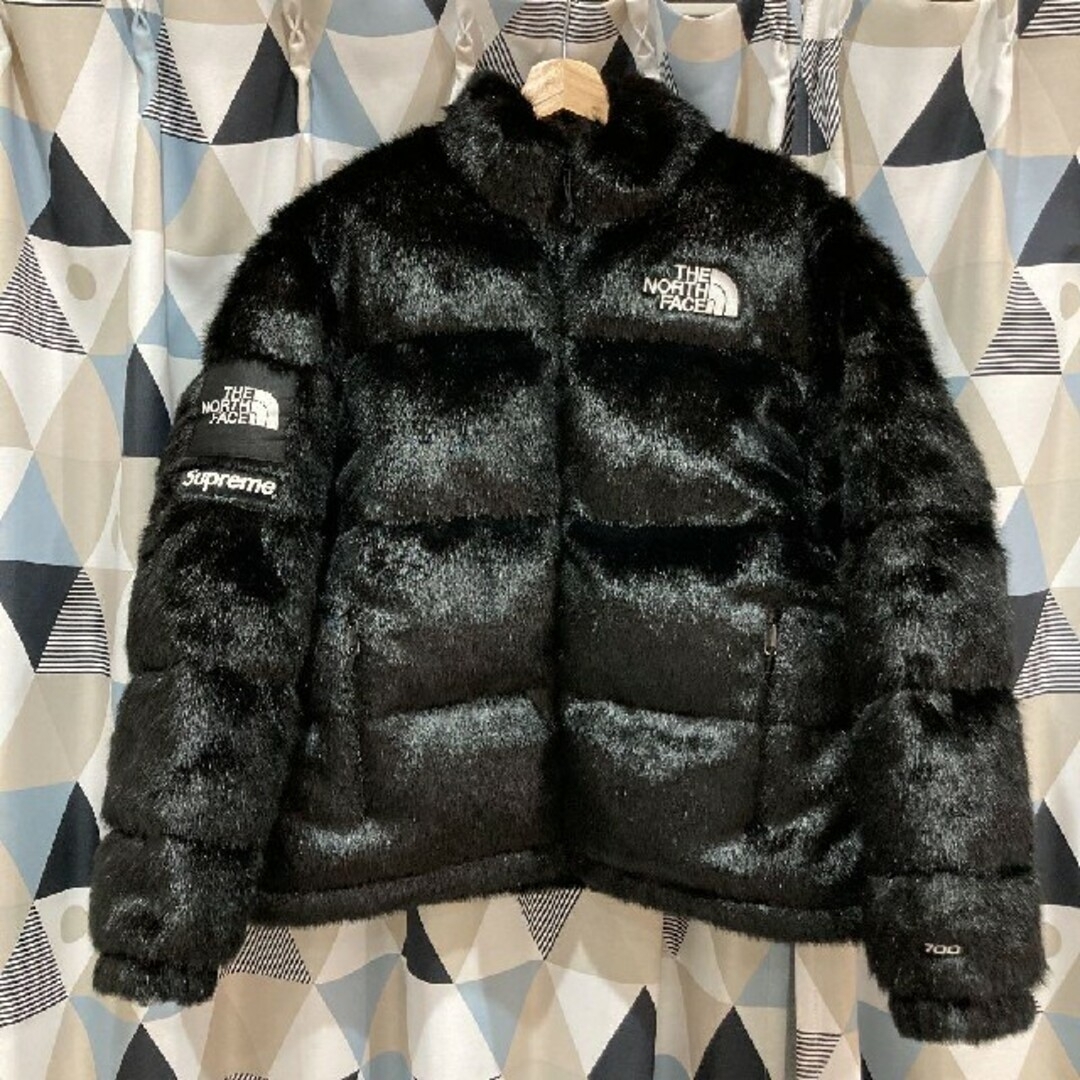 人気急上昇 Supreme North Faux Fur Nuptse Jacket M - 本